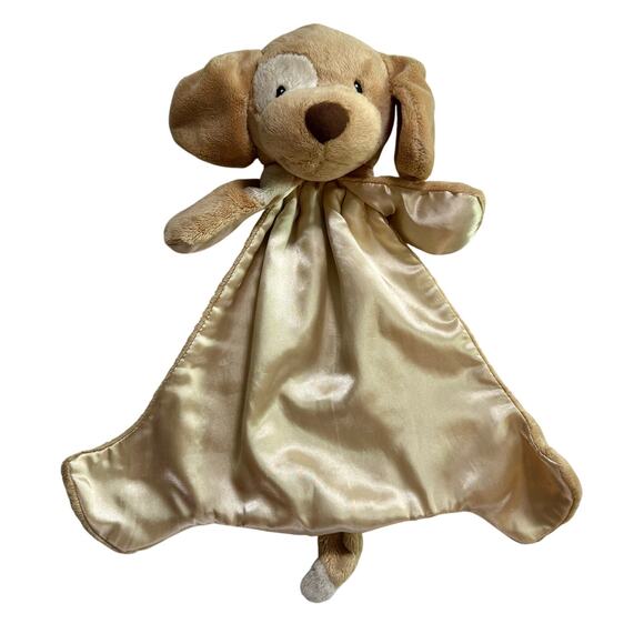 Baby Gund 16" Spunky Huggybuddy Puppy Dog Tan Lovey Security Blanket Plush Toy - Picture 2 of 7